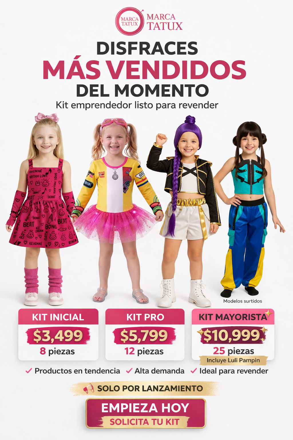 Gana Dinero Vendiendo Disfraces | Kit Emprendedor con Productos Más Vendidos del Momento